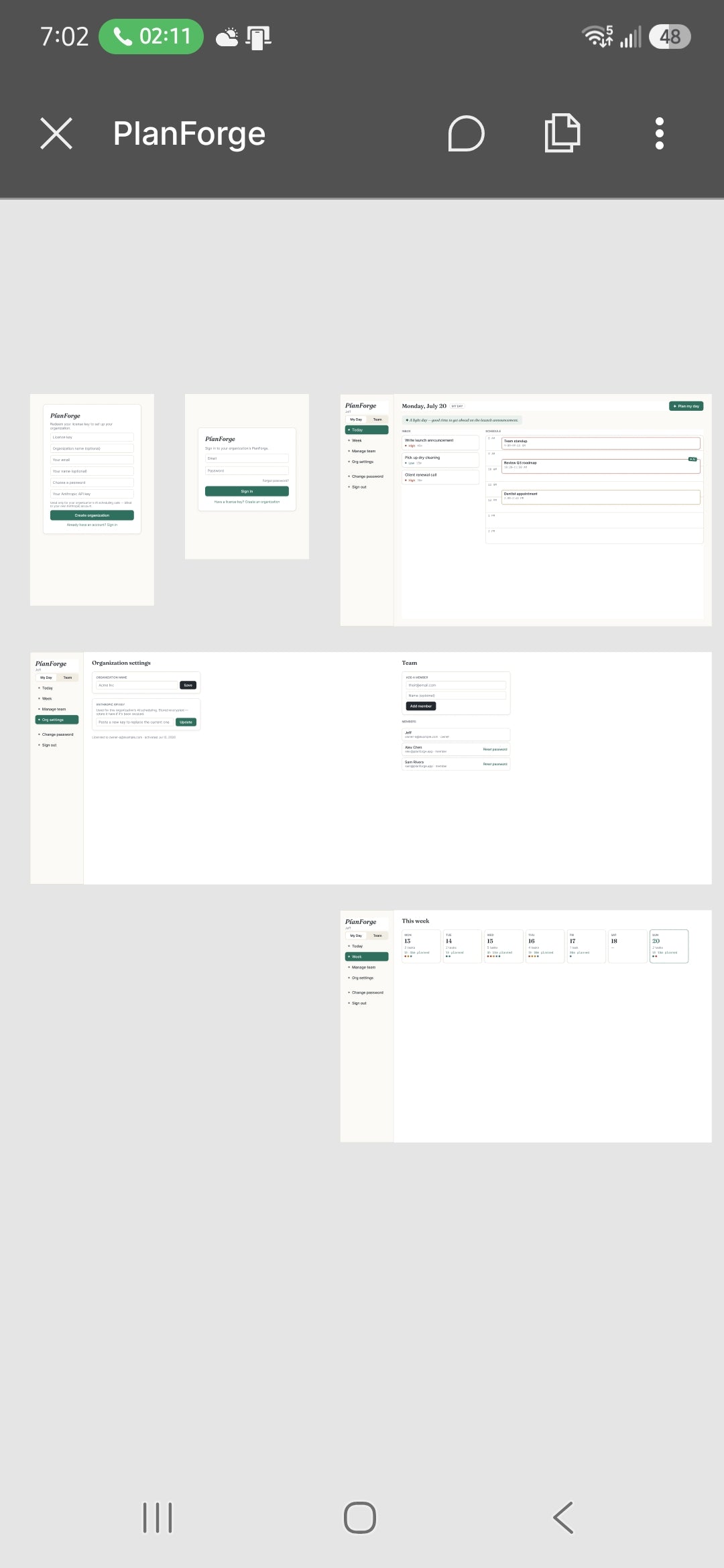 PlanForge Team License