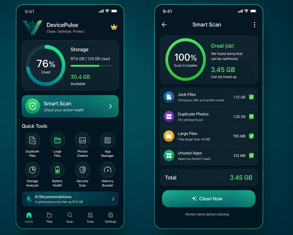 DevicePulse for Android | Clean, Optimize & Protect