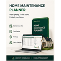 Home maintenance planner spreadsheet for repairs and annual costs