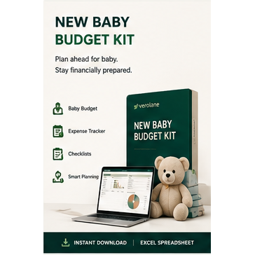 New Baby Budget Kit Spreadsheet | Baby Costs, Registry & Parental Leave Planner