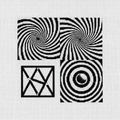 Optical Illusion Tiles geometric cross stitch pattern