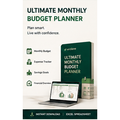 Ultimate monthly budget planner spreadsheet dashboard