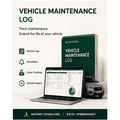 Vehicle maintenance log spreadsheet with service and cost tracking