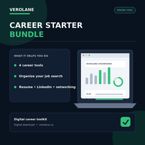 Verolane Career Starter Bundle digital toolkit hero image
