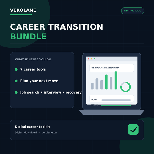 Verolane Career Transition Bundle digital toolkit hero image