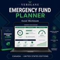 Emergency Fund Planner | Excel Workbook digital product preview