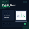 Verolane Savings Goals Planner Excel workbook hero image